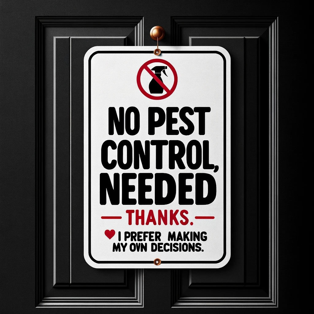 PEST-ASIDE! NO SPRAY NOTICE